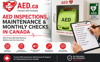 AED Inspections, Maintenance; Monthly Checks in Canada