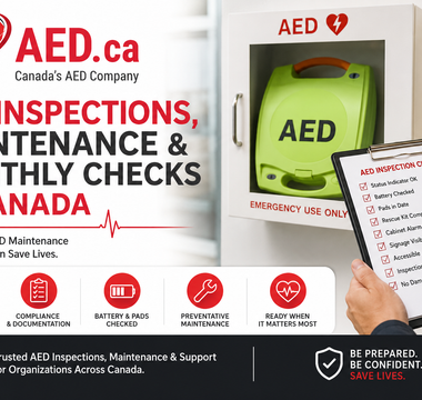 AED Inspections, Maintenance; Monthly Checks in Canada