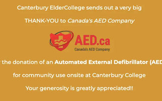AED.ca Donates AED to Canterbury College in Windsor Ontario