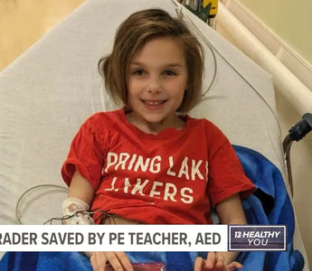 PE teacher uses AED to save life of first grader in cardiac arrest