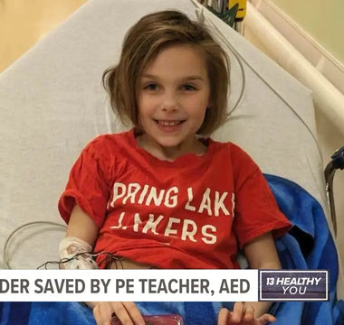 PE teacher uses AED to save life of first grader in cardiac arrest