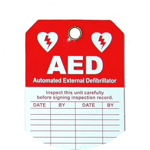 AED Inspection Tag