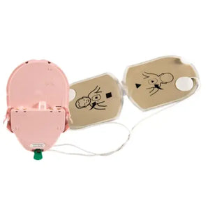 Replacement paediatric pads with battery for a HeartSine Samaritan AED