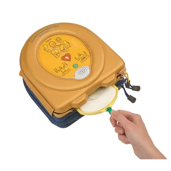 HeartSine SAM 350P AED Training Unit in a Carrying Case