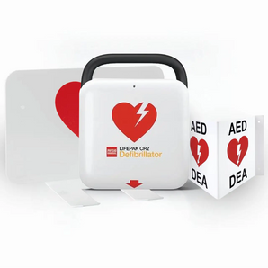 Physio-Control LIFEPAK CR2 Bundle (3-way Sign & Wall Bracket)
