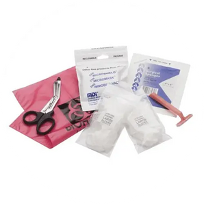 AED Prep Kit showing multiple items and tools