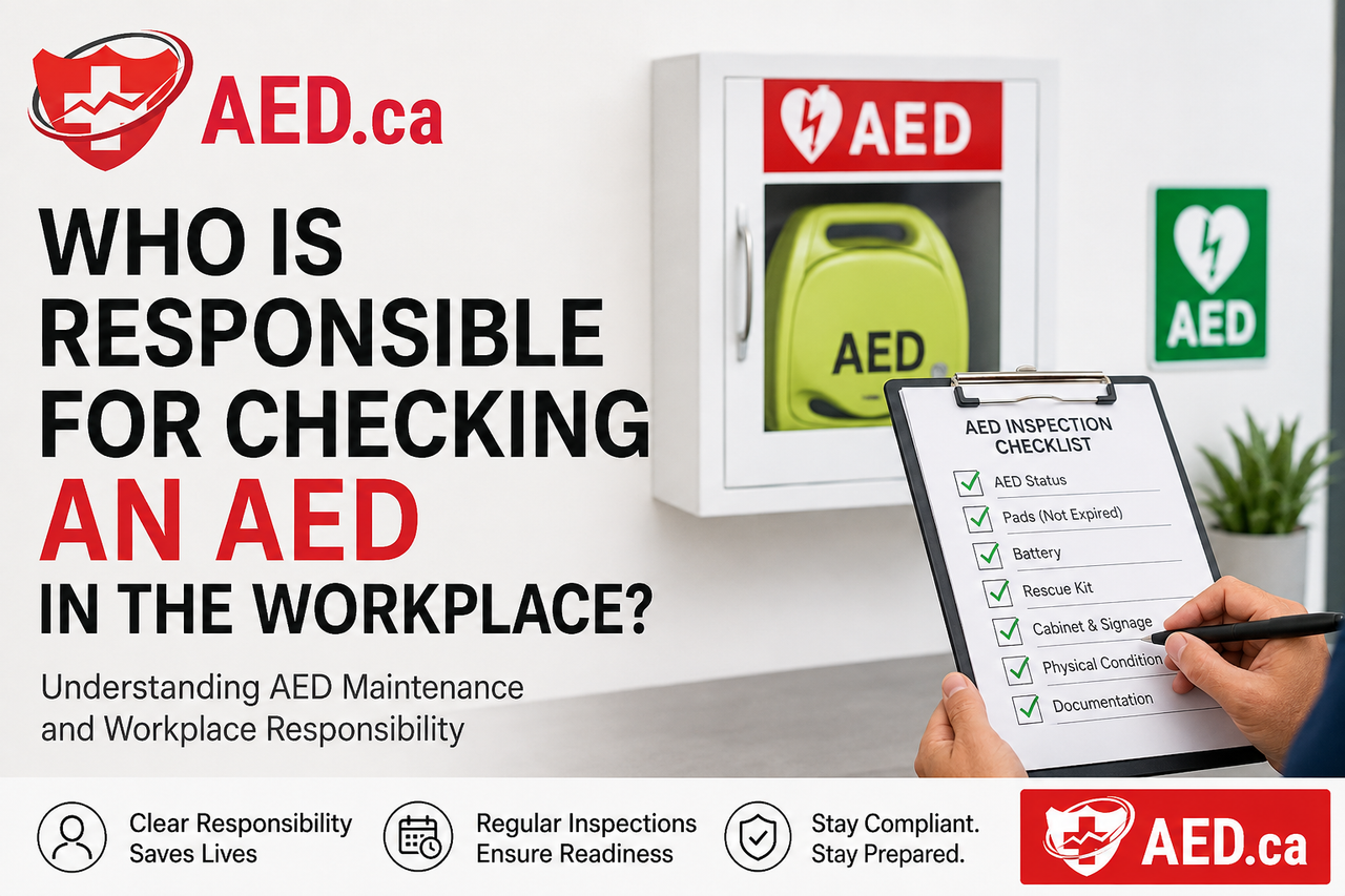 Who Is Responsible for Checking an AED in the Workplace? – AED.ca