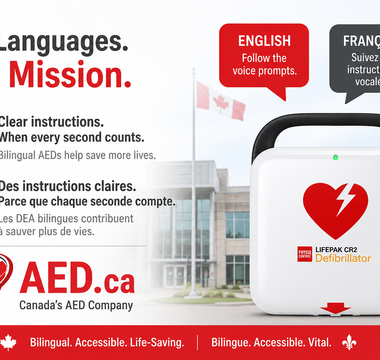 Why Public & Government Buildings in Canada Should Bilingual AEDs On-site