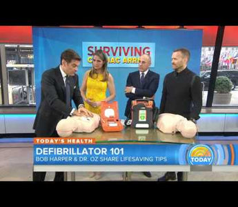 Automated external defibrillators by Cardiac Science featured on the TODAY show with Dr. Oz and Bob Harper