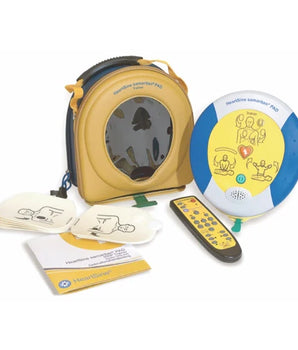 The HeartSine Samaritan 500P TRraining Unit with Case, Remote and Training Pads