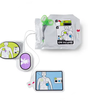 CPR Uni-Padz Universal with 2 pads pulled out