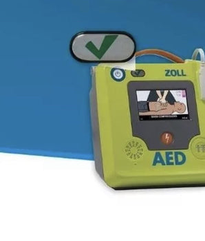 An image of the ready light on a Zoll AED 3